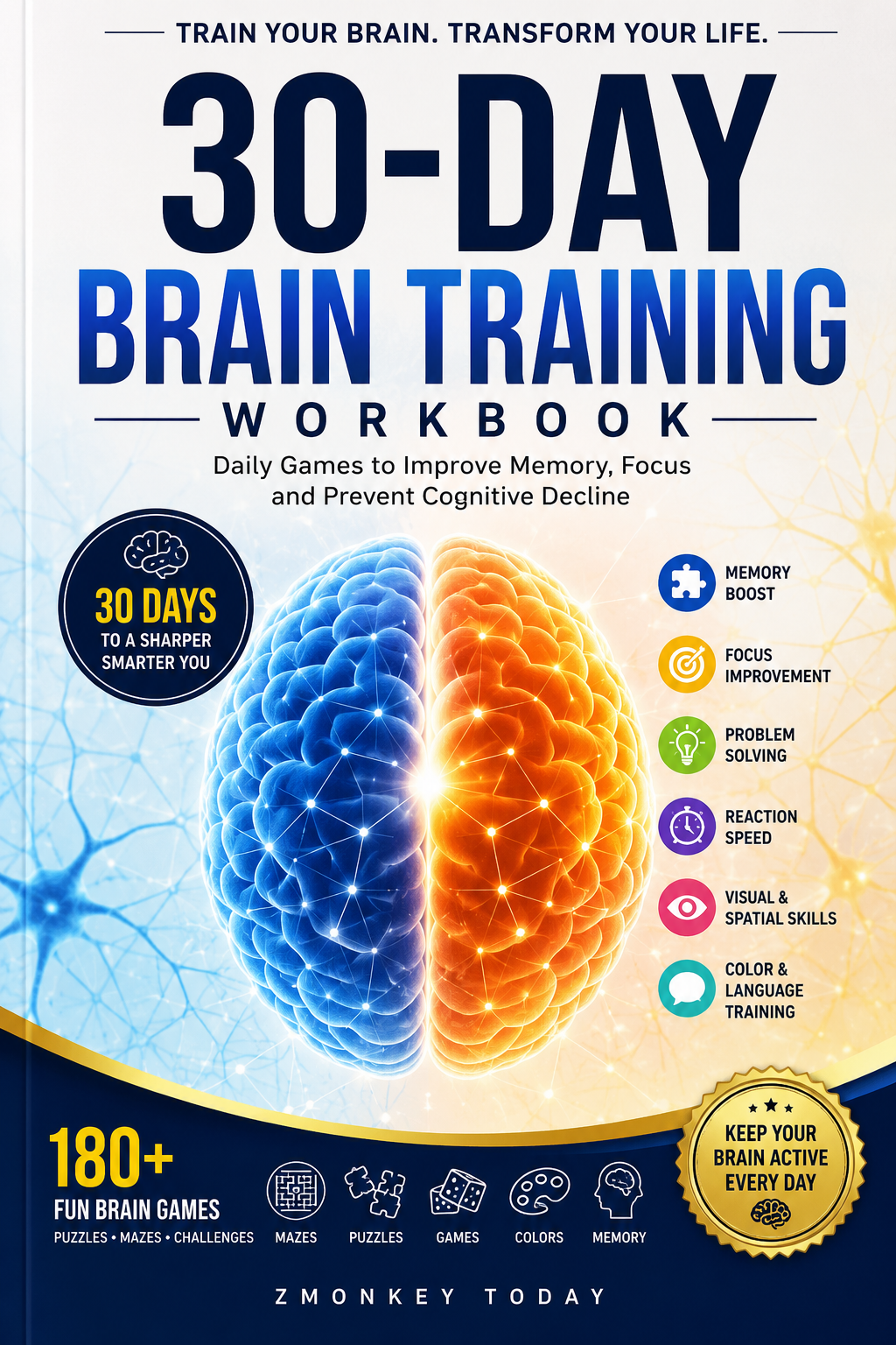 30-Day Brain Training Workbook — BrainSpark Studio
